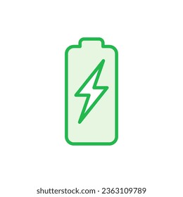 Battery icon set. battery charge level. battery charging icon