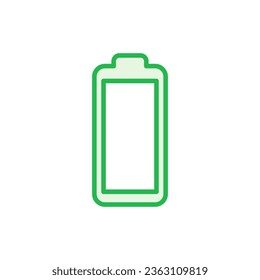 Conjunto de iconos de la batería. nivel de carga de la batería. icono de carga de batería