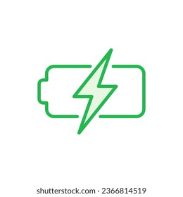 Akkusymbol eingestellt. Batterieaufladung. Batterieaufladesymbol