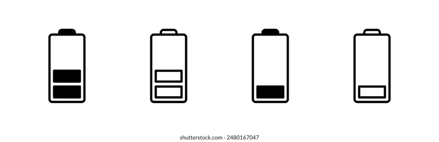 Batteriesymbol eingestellt. Batteriestand. Batterieladesymbol. Abbuchung