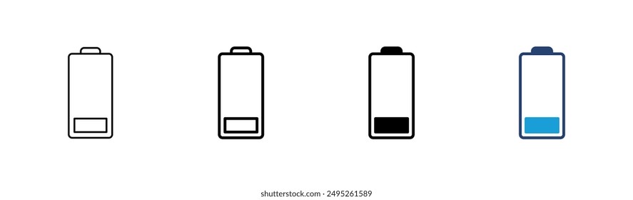 Battery icon set. battery charge level. battery charging icon