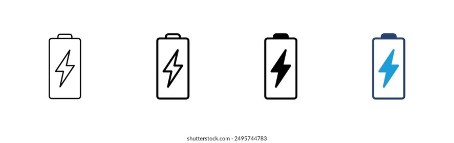 Batteriesymbol eingestellt. Batteriestand. Batterieladesymbol. Abbuchung