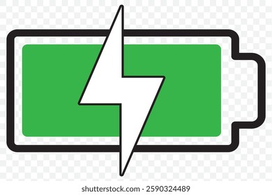 Battery icon set. Battery charge level. Battery charging icon. Battery charge indicator, vector graphics. EPS 10.