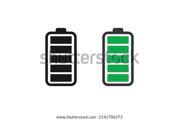 Battery icon set. battery charge level. battery
Charging icon