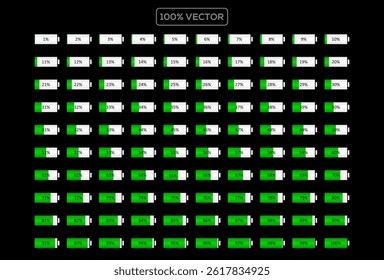 battery icon set. Battery charging point, charge indicator. battery level high  low energy charge icon. Alkaline tags. Electric  icon illustration