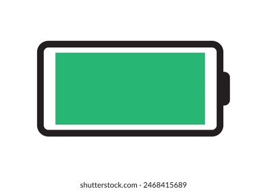 Batteriesymbol gesetzt. Hochwertige bunte Stil Vektor-Symbole. Grün 100% 75%, Orange 50%, Rot 25% 0, Batterien. Anzeige der Abbuchung der Batterie. Batteriestand, Energie, voll. Power Low Up Status Batterien Logo.