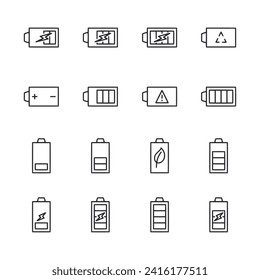 Icono de la batería aislado en blanco