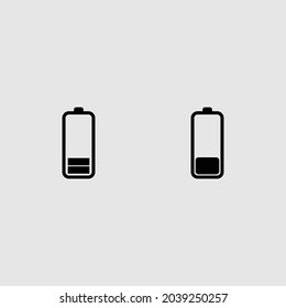 ilustración vectorial aislada de icono de batería