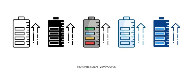 Battery Icon Set Multiple Style Collection