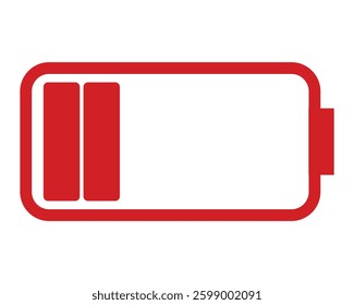 battery icon set. battery icon on white background.