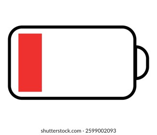 battery icon set. battery icon on white background.