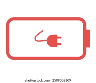 battery icon set. battery icon on white background.