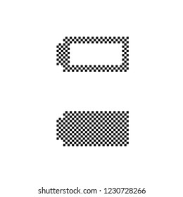 Battery Icon set. Professional, pixel perfect icon optimized for both large and small resolutions. Vector eps10.