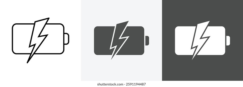 Battery Icon set vector art