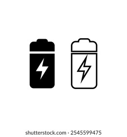 Battery icon set, Vector illustration.