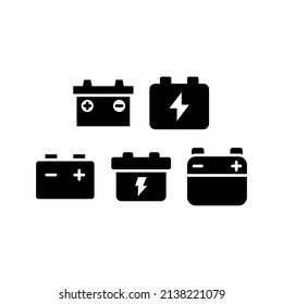 Battery Icon Set Vector Symbol Design Illustration