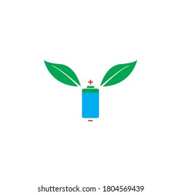 Battery icon set vector template
