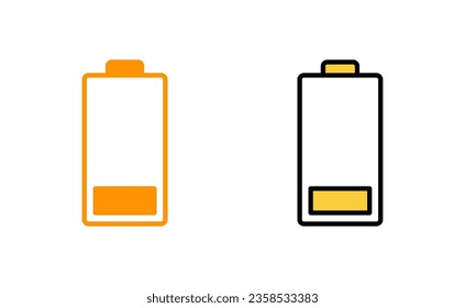 Battery icon set for web and mobile app. battery charging sign and symbol. battery charge level