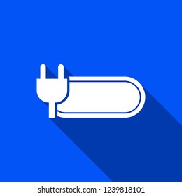 Battery icon with shadow , sign design