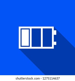 Battery icon with shadow , sign design