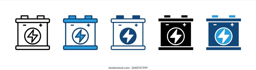 Battery icon sheet multiple style collection