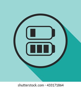 battery icon. battery sign
