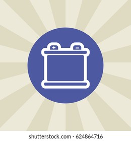 battery icon. sign design. background