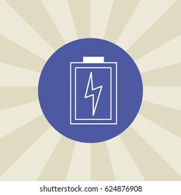 battery icon. sign design. background