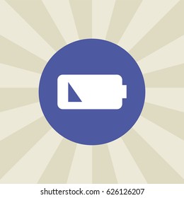 battery icon. sign design. background