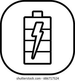 Battery icon ,sign design (edge)