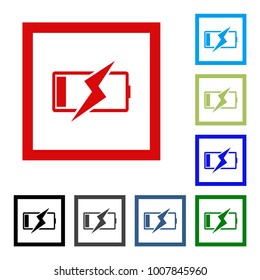 Battery icon, sign design. Vector flat design icon.