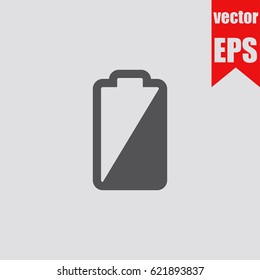 Battery icon sign symbol logo isolated in flat style.Vector illustration.