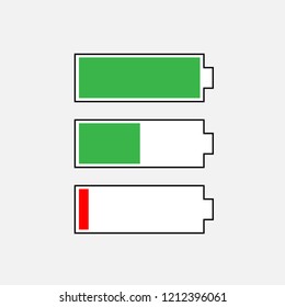 Battery icon sign vector isolated