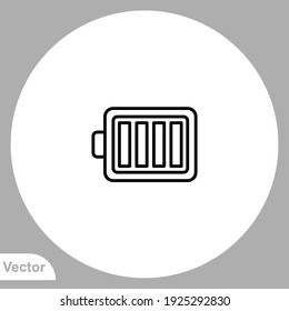 Battery icon sign vector,Symbol, logo illustration for web and mobile