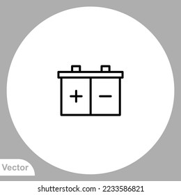 Battery icon sign vector,Symbol, logo illustration for web and mobile