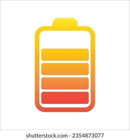 battery icon simple design art eps 10