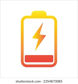 battery icon simple design art eps 10
