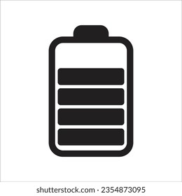 ícono de batería diseño simple cepas 10