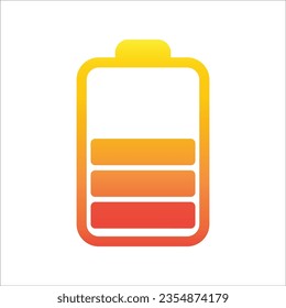 battery icon simple design art eps 10