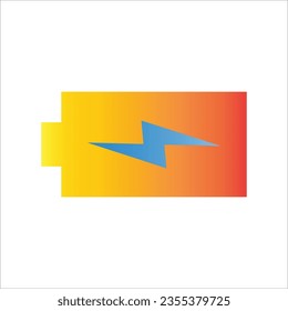 battery icon simple design art eps 10