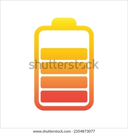 battery icon simple design art eps 10