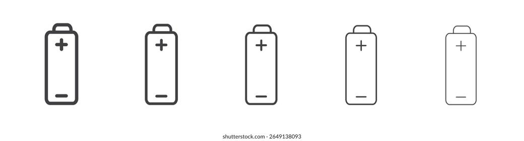 Battery icon simple illustration logo art