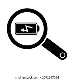 battery icon and simple object. vector illustration