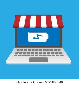 battery icon and simple object. vector illustration