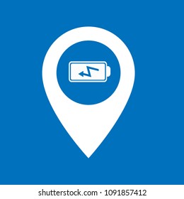 battery icon and simple object. vector illustration