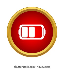 Battery icon, simple style