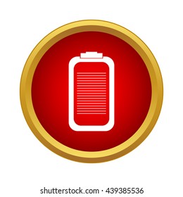 Battery icon, simple style