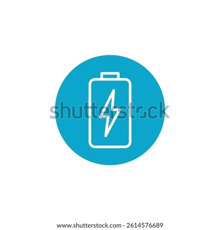 battery icon Simple thin line stroke vector