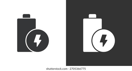 Battery icon. Solid glyph series icon