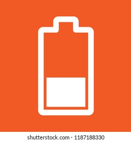 Battery icon, stock vector illustration, EPS10.